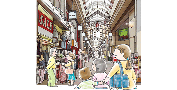 活気に満ちた商店街づくり